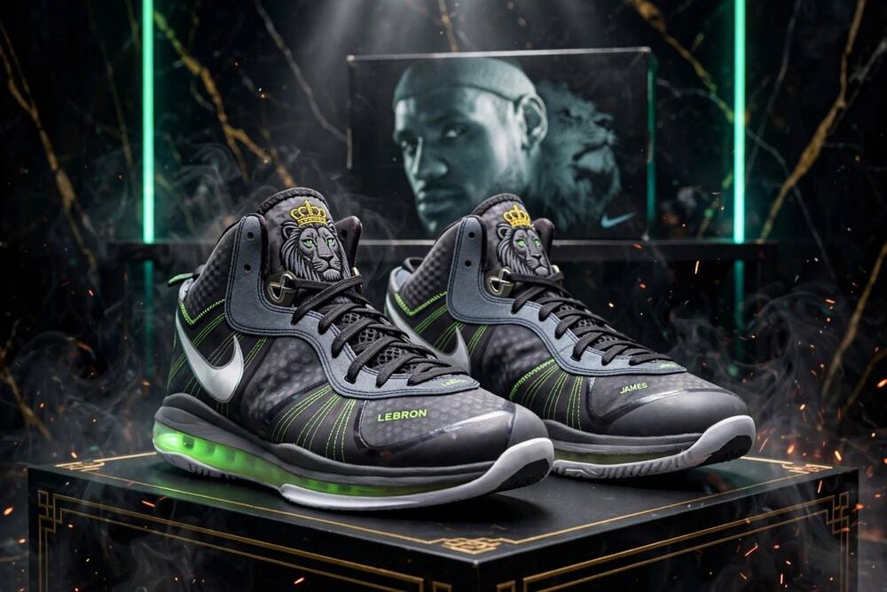Size 10 - Nike LeBron 8 V/2 429676-002 Cool Grey White Lion Box 2011